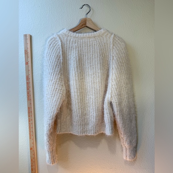 Free People Fuzzy Knit Wrap Cardigan – XS – Cream - Picture 7 of 11